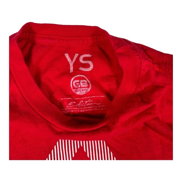 Kids - Gracie Barra - Competition T-Shirt - Red - Youth Small - Picture 3 of 5